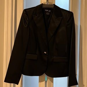Black satin jacket